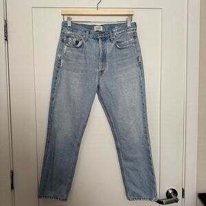 COH Citizens Of Humanity Charlotte Crop Jeans 27 Blue High Rise Button Fly Denim